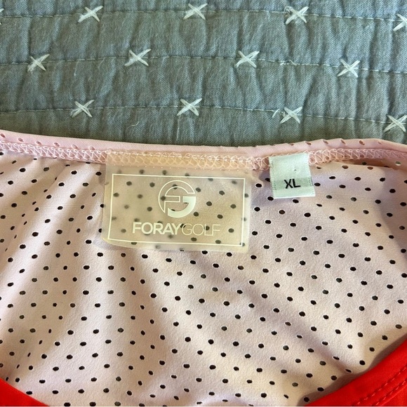 Foray Golf Women’s Hot Mess Collection Bright and Blush Pink Crewneck. Size XL - Picture 3 of 6